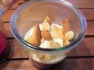 Himbeerkompott mit Joghurt und Knusper