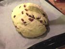 Hefefladen backen mit Mandeln und Rosinen