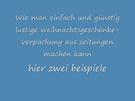 lustiges Geschenkspapier selber machen