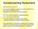 Gründercoaching Deutschland, wie geht das?