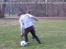 Fußball-Trick: Sohle eindrehen