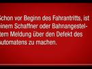 Was tun, wenn der Fahrkartenautomat streikt?