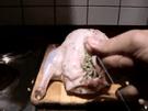 Geflügel mit Füllung richtig zunähen