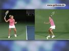 Tennis Vorhand - Split Screen