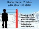Richtige Skilänge für Kinder berechnen