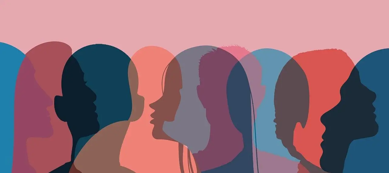 Silhouetten von Menschen