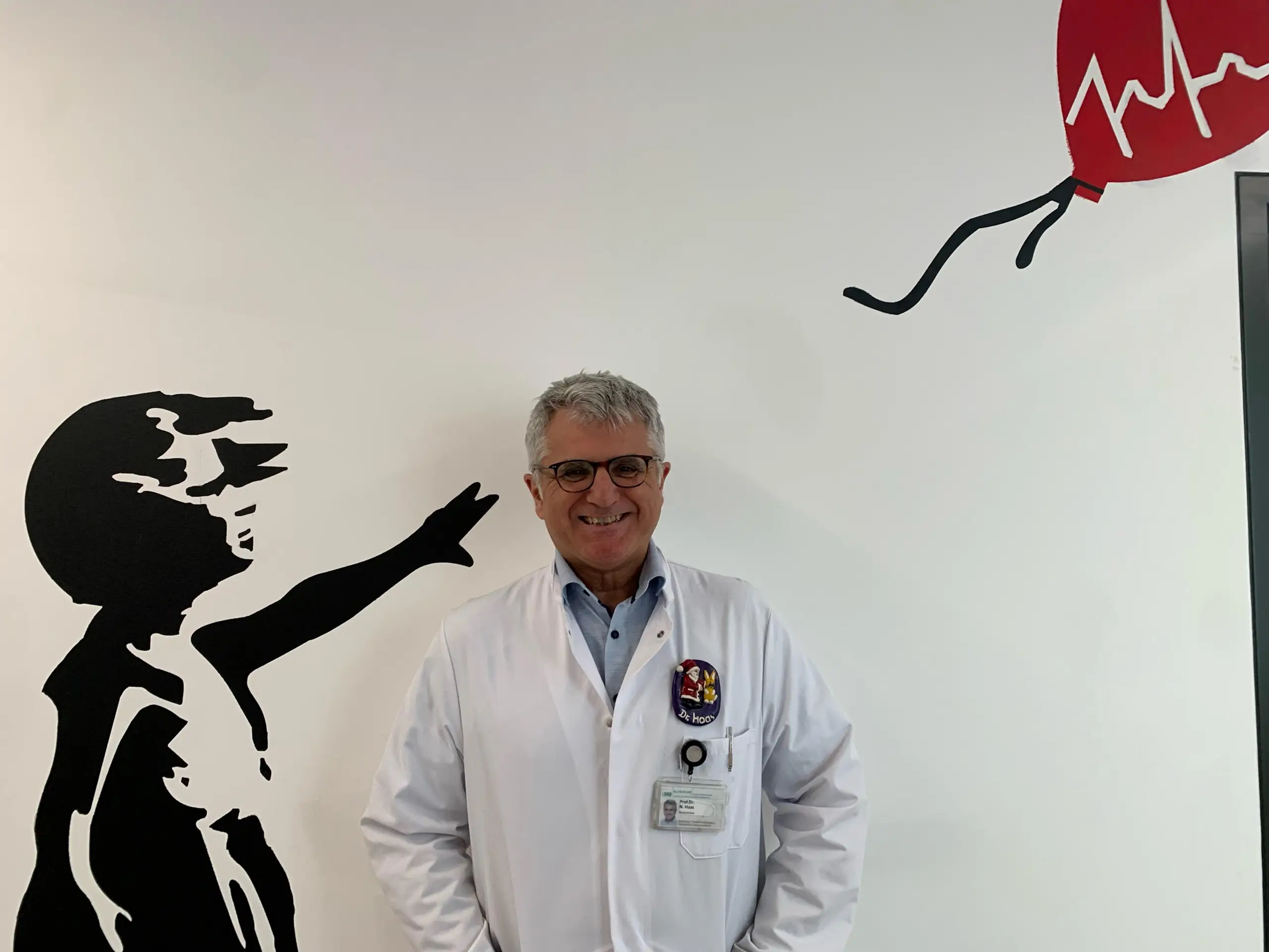 Professor Haas im Klinikum Großhadern