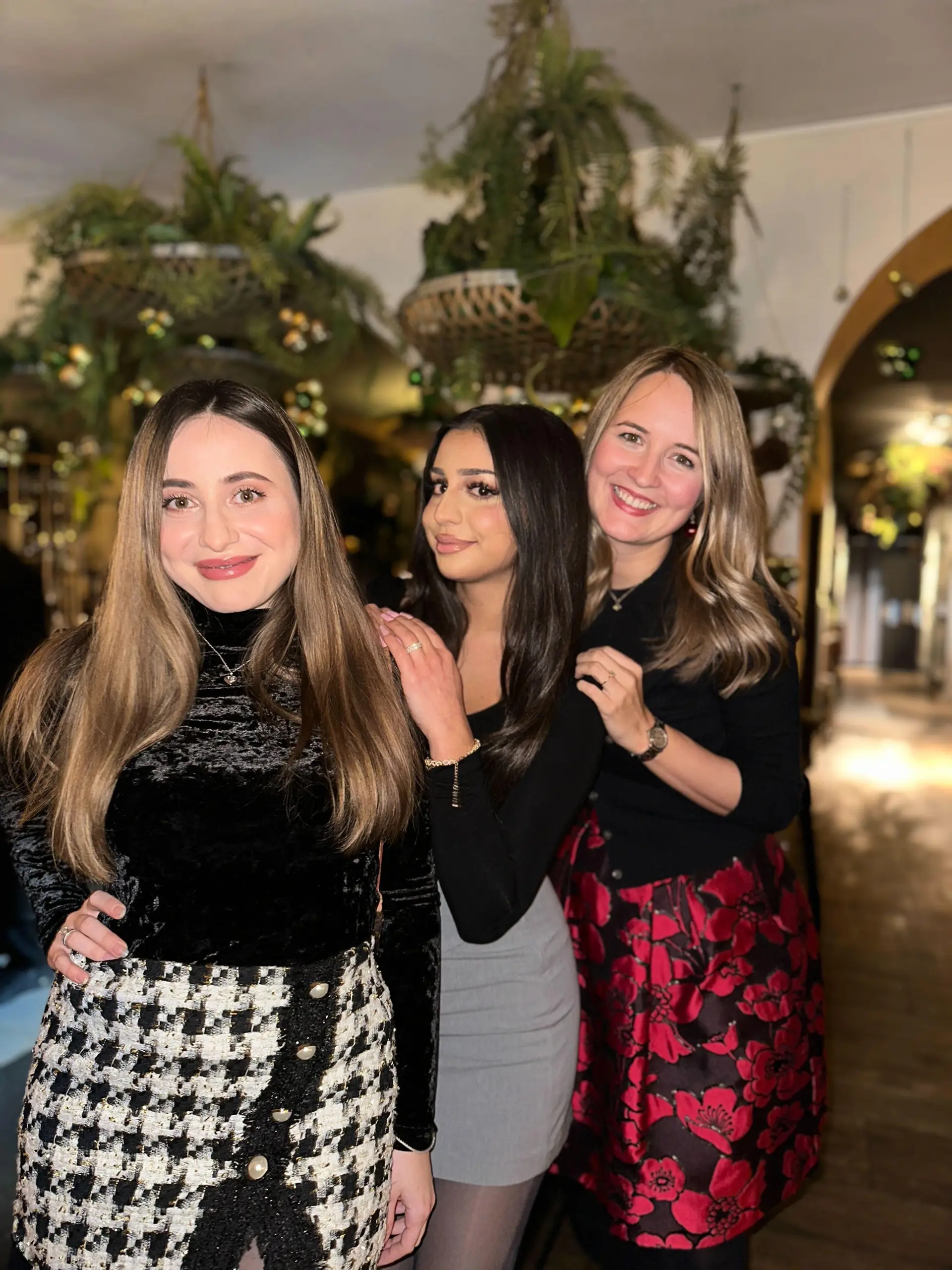 Das Marketingteam auf der Weihnachtsfeiern