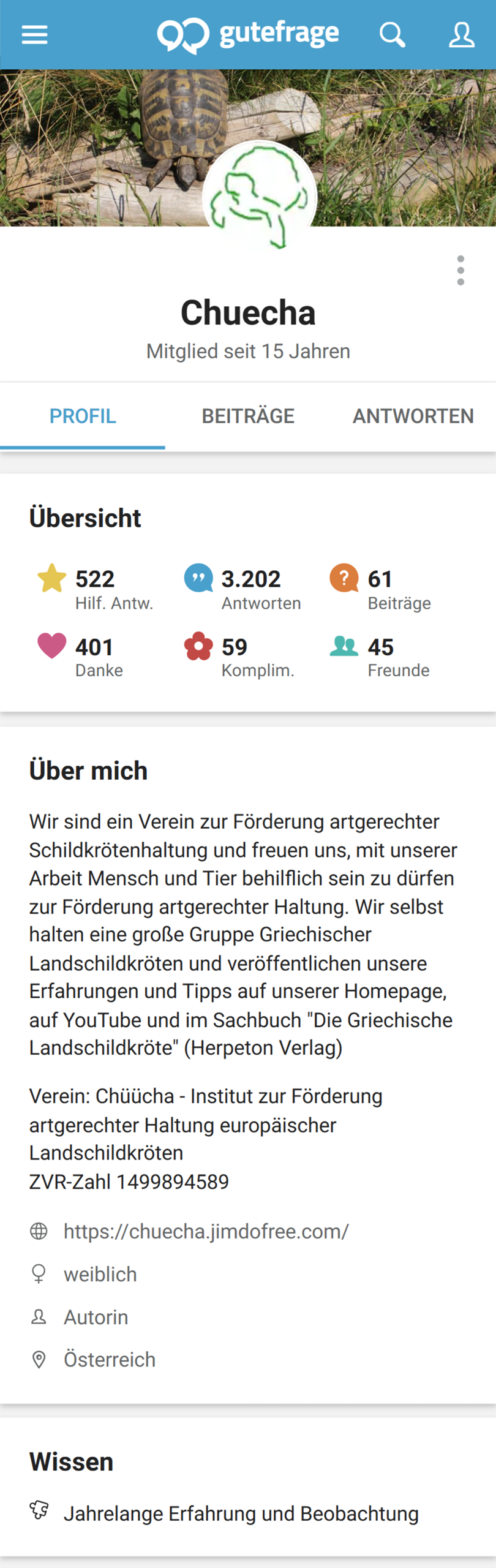 Profil von Chuecha