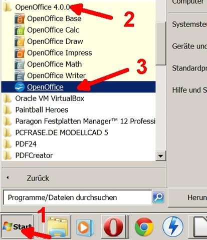 Open office deutsch update
