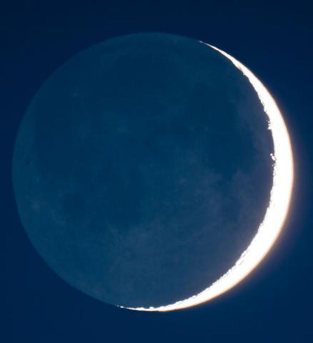 Mond mit Erdlicht - (Physik, Sonne, Astronomie)