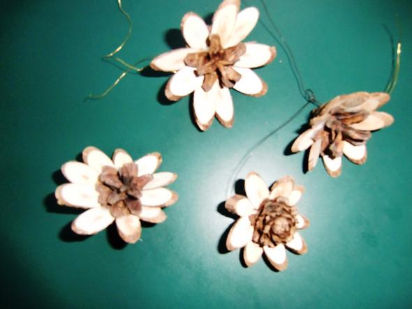 Zapfenblüten - (Geschenk, Weihnachten, basteln)