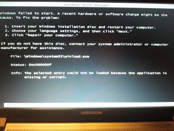 ...viertens die Fehlermeldung. - (Computer, PC, Windows)