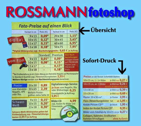 Rossmann passbilder sofort drucken