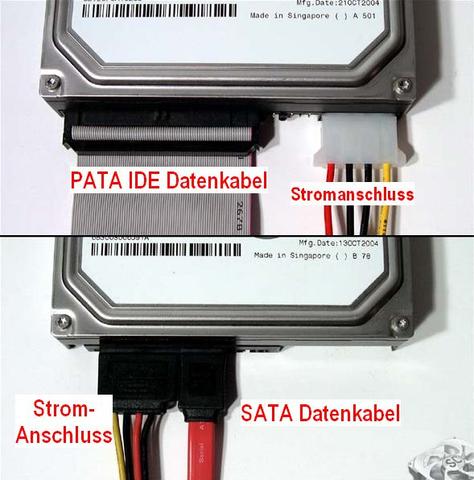 Anschlüsse PATA IDE - (Festplatte)
