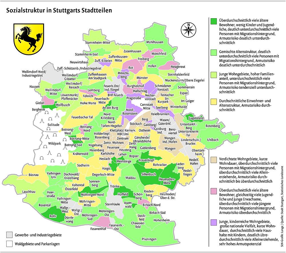 Stuttgart Bezirke (Freizeit, Bezirk)