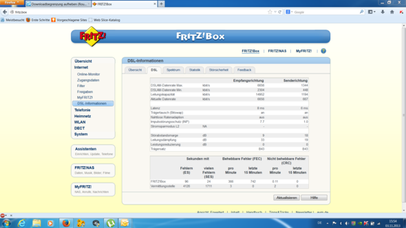 screenshot fritzbox2 - (Router, Geschwindigkeit, DSL)