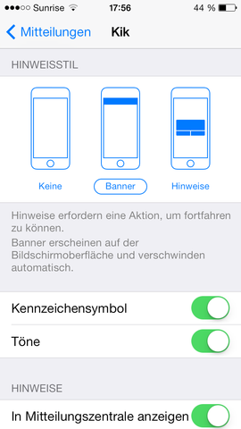 Einstellung 1 - (Apple, iPod, Messenger)