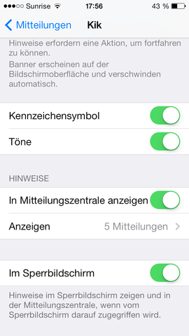 Einstellung 2 - (Apple, iPod, Messenger)