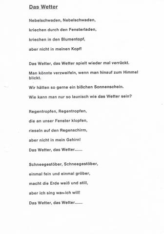 Weihnachts-, Herbst oder Wintergedicht (Schule, Gedicht)