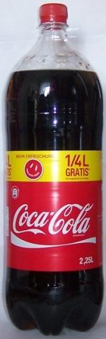 Coca-Cola Flasche 2,25 Liter Freu-Dich-Preis Promotion - (Cola, 3 Liter)