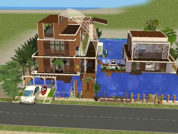 Das Haus auf dem Wasser :-) - (Computerspiele, Sims 2)