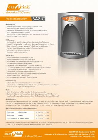 easyDrink Basic - (Wasser, Betriebskosten, Wasserspender)