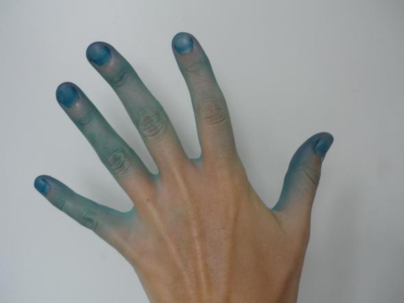 blaue Finger - (kaufen, Party, Ideen)