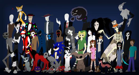 Das sind nicht mal alle Creepypasta Figuren ^O^" - (empfehlenswert, Creepypasta)