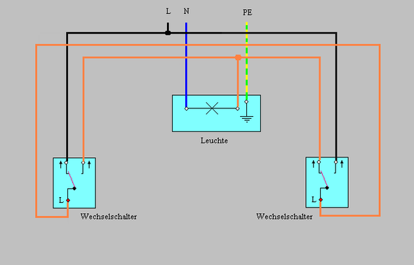 Schaltplan Zwei Bewegungsmelder Für Eine Lampe / Kann mir das bitte