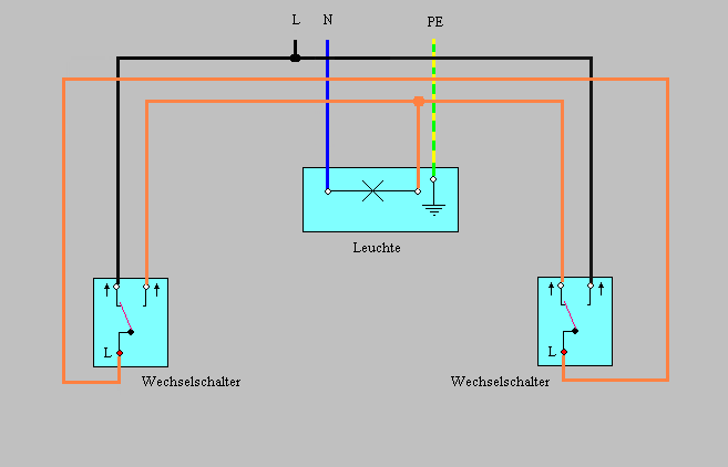2 bewegungsmelder 1 lampe schaltplan