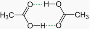 Dimere Essigsäuremoleküle - (Chemie, Ethansäure)