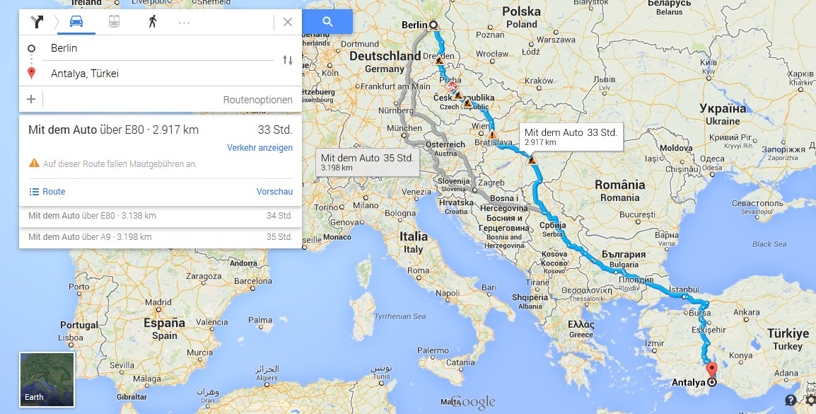 VON DEUTSCHLAND NACH TÜRKEI MIT DEM AUTO (Reise, Sommer, Türkei)