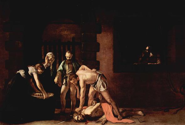 Die Enthauptung Johannes des Täufers, Michelangelo Caravaggio - (Religion, Christentum, Bibel)