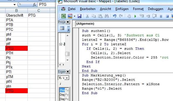 Excel Suchfunktion Fur Spalte Vba