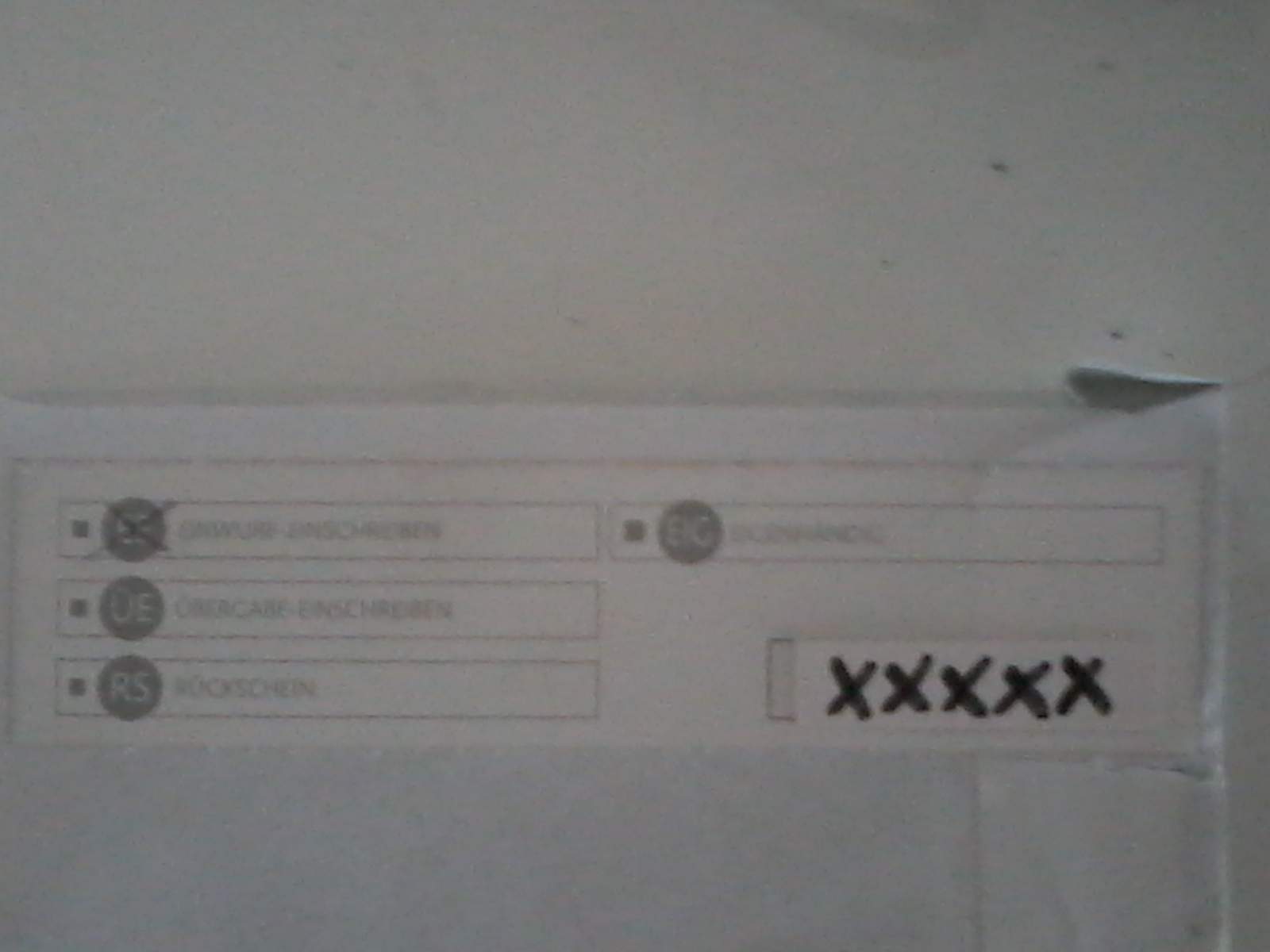 EinwurfEinschreiben ohne Postbote mögich (Post, Umschlag, Rückschein)