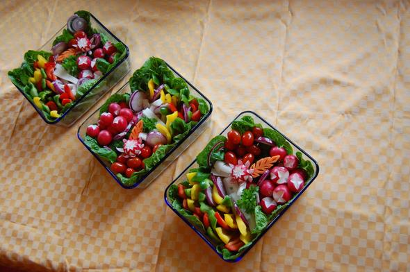 Salat und Rohkost für Buffet wie dekorativ anrichten? (essen ...