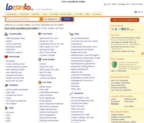 Locanto.com kostenlose Kleinanzeigen in den USA - (Internet, USA, Amerika)