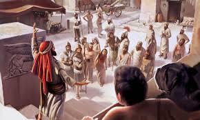 In Ninive zu predigen verlangte von Jona Mut und Glauben - (Religion, Christentum, Erziehung)
