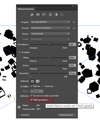 Adobe Illustrator Weisser Hintergrund Vom Logo Trennen Nach Bildnachzeichner