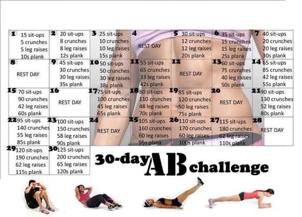 30 Day Challenge - (Mädchen, Sport, Bilder)