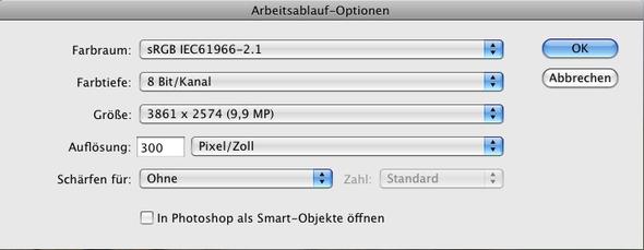 Bildgrosse Beim Offnen Von Raws In Camera Raw Fotografie Photoshop Bildbearbeitung