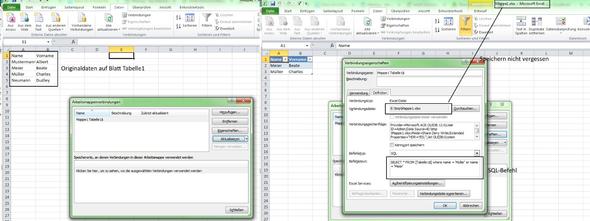 SQL-Abfrage mit Excel - (Microsoft Excel, SQL)