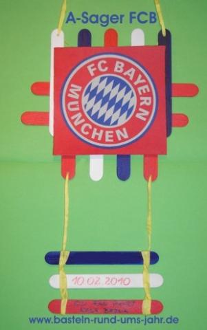 A-Sager FC Bayern München von www.basteln-rund-ums-jahr.de - (Kleidung, basteln, waschen)