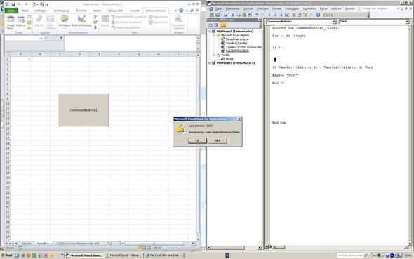Screenshot - (Microsoft Excel, VBA, Marco)