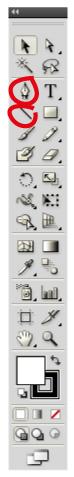 Pfadwerkzeuge für selbsterstellte Schnittmarken - (Photoshop, Adobe, Grafikdesign)