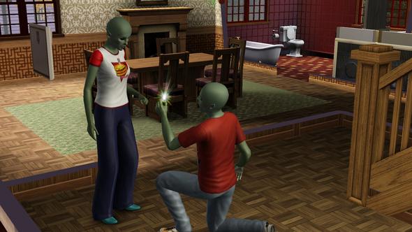 Sims 3 Heiratsantrag Aliens - (Sims 3, Sims3 Aliens)