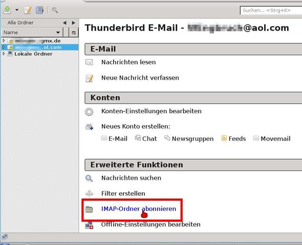 IMAP-Ordner abonnieren - (Computer, E-Mail, Thunderbird)