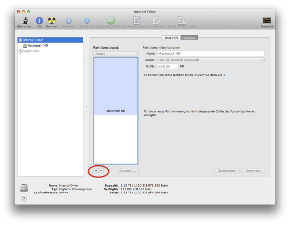 Festplattendienstprogramm - (Hardware, Festplatte, Mac)