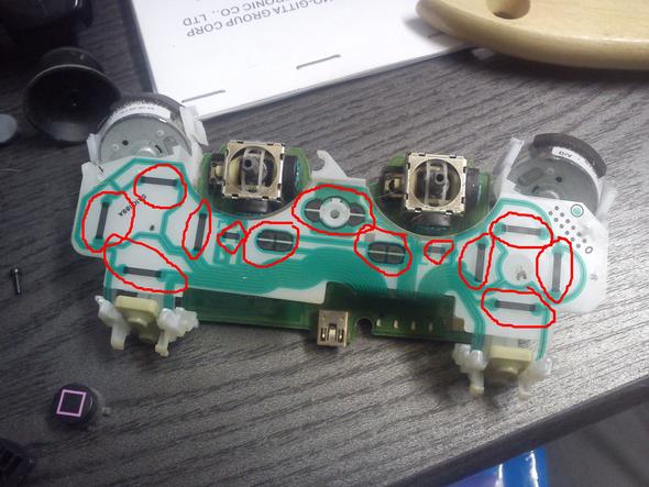 Ps3 Controller X,Viereck,Kreis,Dreieck R1,R2 defekt (ps3-controller)